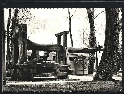 AK Lausanne, Exposition nationale suisse 1964, Sectuer Terre et Foret, Restaurant zur Rebe, Le vieux pressior