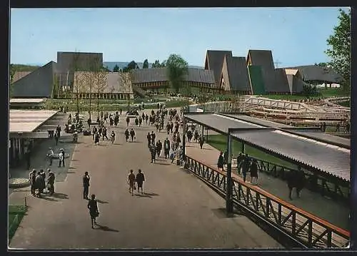 AK Lausanne, Exposition nationale suisse 1964, Carrefour central et Vaie suisse