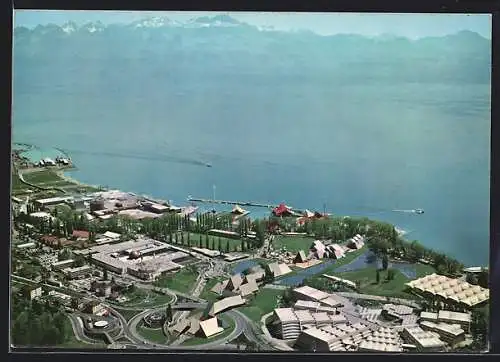 AK Lausanne, Exposition nationale suisse 1964, Vue aérienne generale