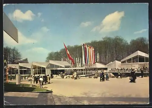 AK Bruxelles, Exposition Universelle 1958, Schweizer Pavillon, Ausstellung
