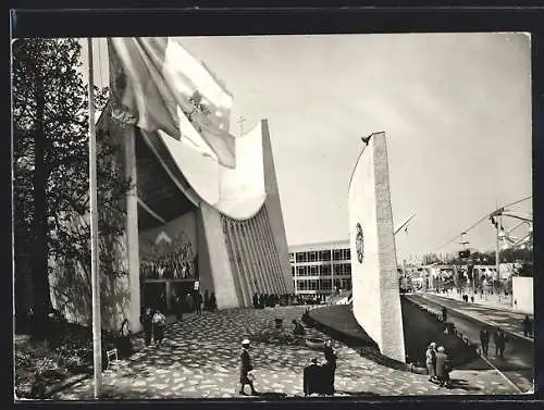 AK Bruxelles, Exposition Universelle 1958, L`Eglise du St. Siège