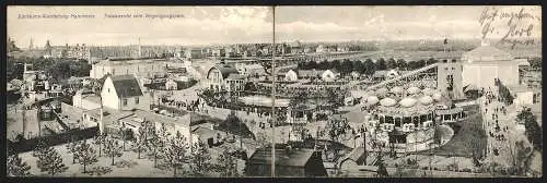 Klapp-AK Mannheim, Internat. Kunst & Grosse Gartenbau-Ausstellung 1907, Vergnügungspark