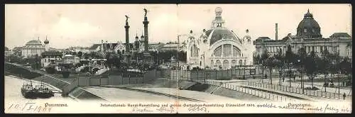 Klapp-AK Düsseldorf, Internationale Kunst-Ausstellung und grosse Gartenbau-Ausstellung 1904