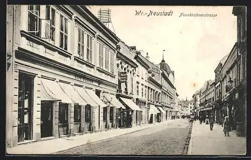 AK Wr.-Neustadt, Café Ullrich in der Neunkirchnerstrasse