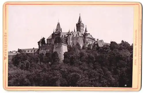 Fotografie Römmler & Jonas, Dresden, Ansicht Wernigerode, Blick nach dem Schloss Wernigerode