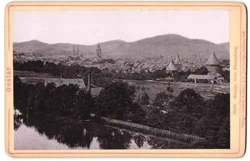 Fotografie Römmler & Jonas, Dresden, Ansicht Goslar, Blick nach der Stadt vom Petersberg aus gesehen