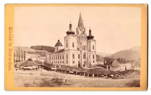 Fotografie Nicolaus Kuss, Mariazell, Ansicht Mariazell, Blick auf die Wallfahrtskirche