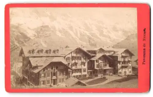Fotografie A. Gabler, Interlaken, Ansicht Mürren, Panorama de Murren, Alpen