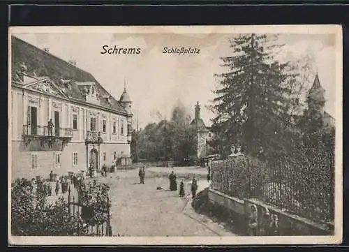 AK Schrems, Passanten auf dem Schlossplatz