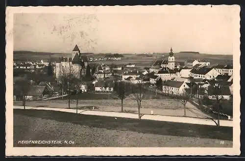 AK Heidenreichstein, Ortsansicht mit Kirche