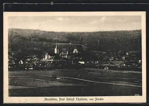 AK Perschling, Murstetten mit Kirche von Norden