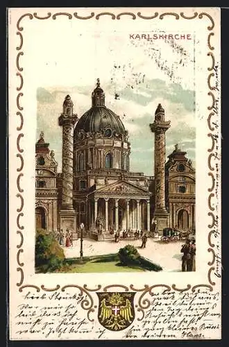 Lithographie Wien II, Karlskirche