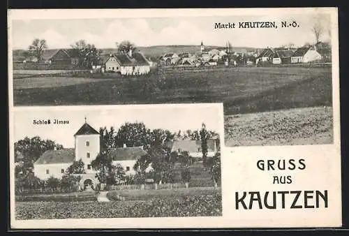 AK Kautzen, Gesamtansicht, Schloss Ilmau