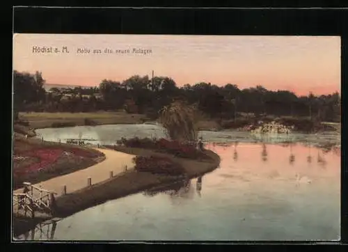 AK Frankfurt-Höchst, Motiv aus den neuen Anlagen