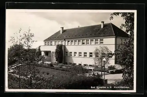 AK Bad Wimpfen a. N., Kurmittelhaus mit Garten