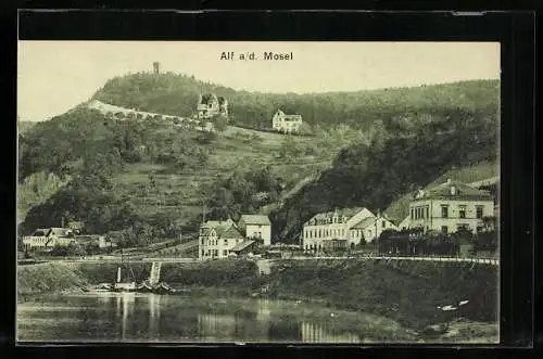 AK Alf a. d. Mosel, Teilansicht