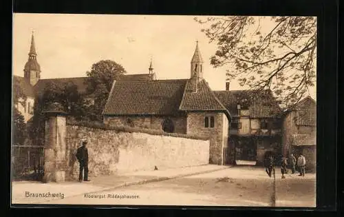 AK Braunschweig, Strassenpartie in Riddagshausen