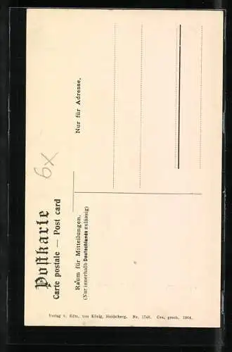 AK Heidelberg, die Ritter am Torturm