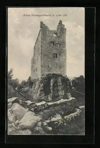 AK Seelbach / Baden, Ruine Hohengeroldseck