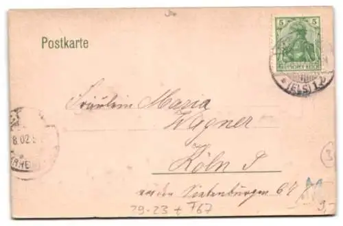 Relief-AK Strassburg i. E., Kleberplatz mit Kirche und Pferdebahn