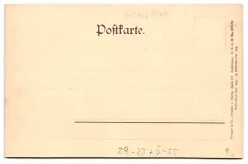 Relief-AK Eisenerz, Teilansicht mit Kirche