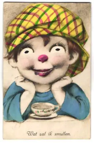 Mechanische-AK Kind mit metallener Zunge, Wat zal ik smullen