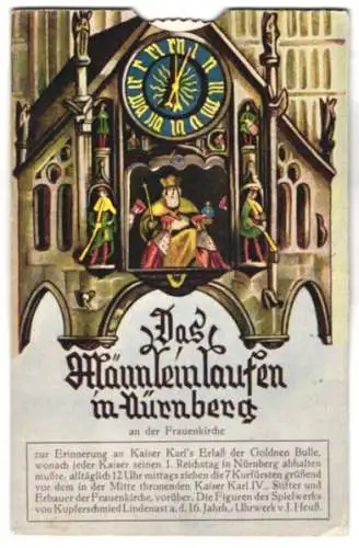 Mechanische-AK Nürnberg, Männleinlaufen an der Frauenkirche