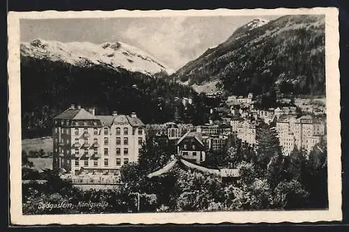 AK Badgastein, Blick auf die Königsvilla