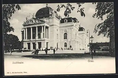 AK Graz, Blick auf das Stadttheater