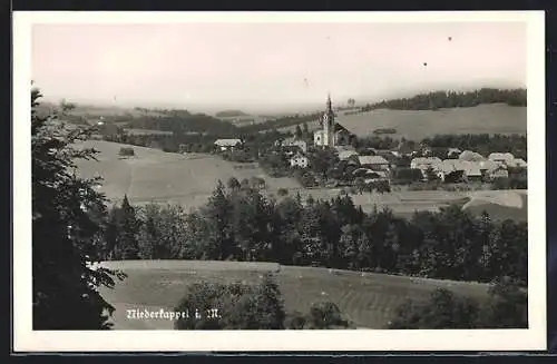 AK Niederkappel i. M., Ortsansicht mit der Kirche