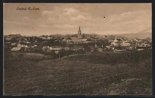 AK Gmünd /N.-Oest., Ortsansicht mit der Kirche