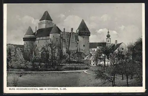 AK Heidenreichstein, Blick zur Burg