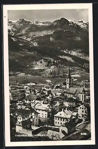 AK Hofgastein, Teilansicht mit Kirche