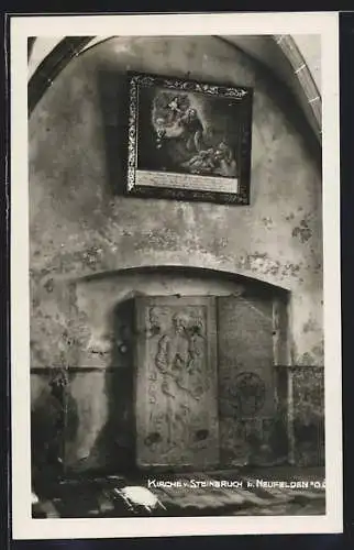 AK Neufelden /O.-Ö., Kirche v. Steinbruch, Innenansicht