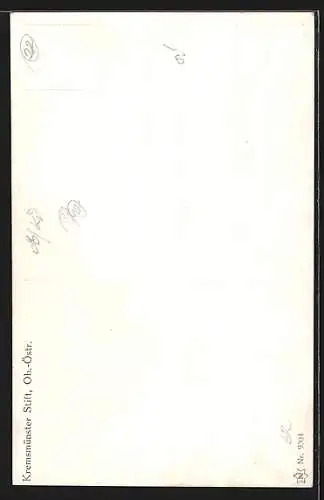 Künstler-AK Kremsmünster, Partie am Stift