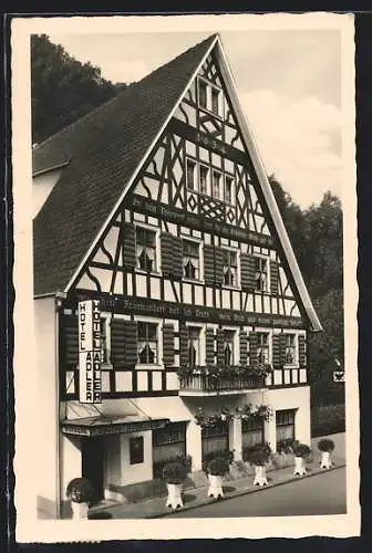 AK Hornberg /Schwarzwaldbahn, Hotel-Pension Adler H. Langenbacher