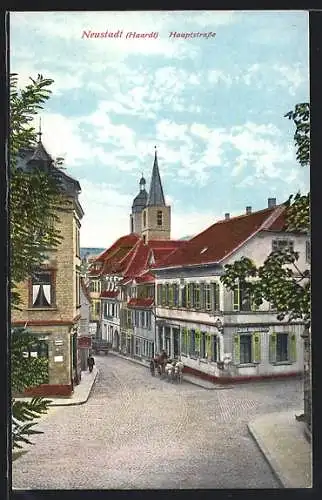 AK Neustadt /Haardt, Hauptstrasse aus der Vogelschau