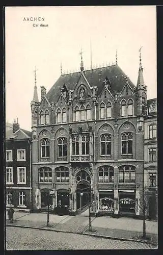 AK Aachen, Carlshaus mit Geschäft