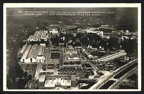 AK Antwerpen, Wereldtentoonstelling 1930, Panorama, Fliegeraufnahme