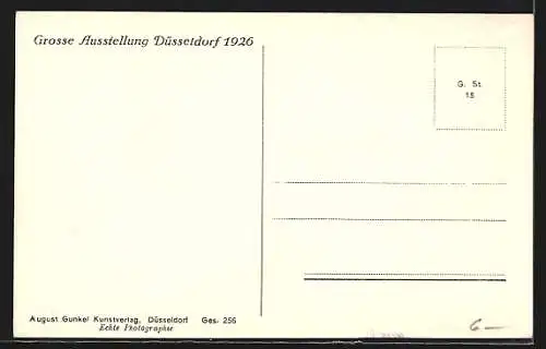 AK Düsseldorf, Grosse Ausstellung Gesolei 1926 - Hauptfestplatz mit Rhein