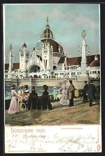 AK Düsseldorf, Gewerbe- und Industrieausstellung 1902, Hauptindustriehalle