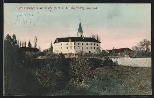 AK Grafendorf bei Hartberg, Schloss Kirchberg am Walde