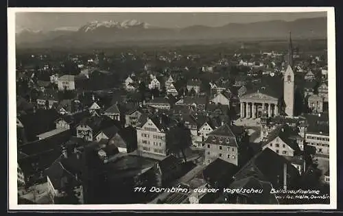 AK Dornbirn, Panorama aus der Vogelschau