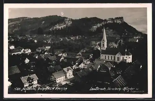 AK Lauterach, Luftbild mit Pfänder & Gebhardsberg