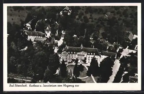 AK Bad Ditzenbach /Württ., Kurhaus und Sanatorium, Fliegeraufnahme