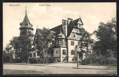 AK Hannover, vor dem Lister Turm