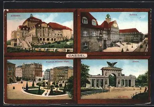 AK Kassel, Hoftheater, Rathaus, Auetor