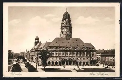 AK Dresden, Ringstrasse, Neues Rathaus