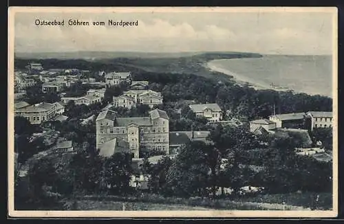 AK Göhren / Rügen, Ortsansicht vom Nordpeerd aus