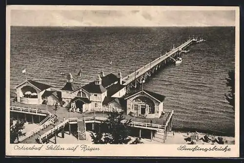 AK Sellin auf Rügen, Blick über die Landungsbrücke